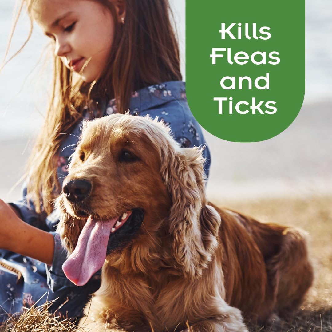 SENTRY Oatmeal Flea and Tick Shampoo for Dogs, Rid Your Dog of Fleas, Ticks, and Other Pests, Hawaiian Ginger Scent, 18 oz image 3