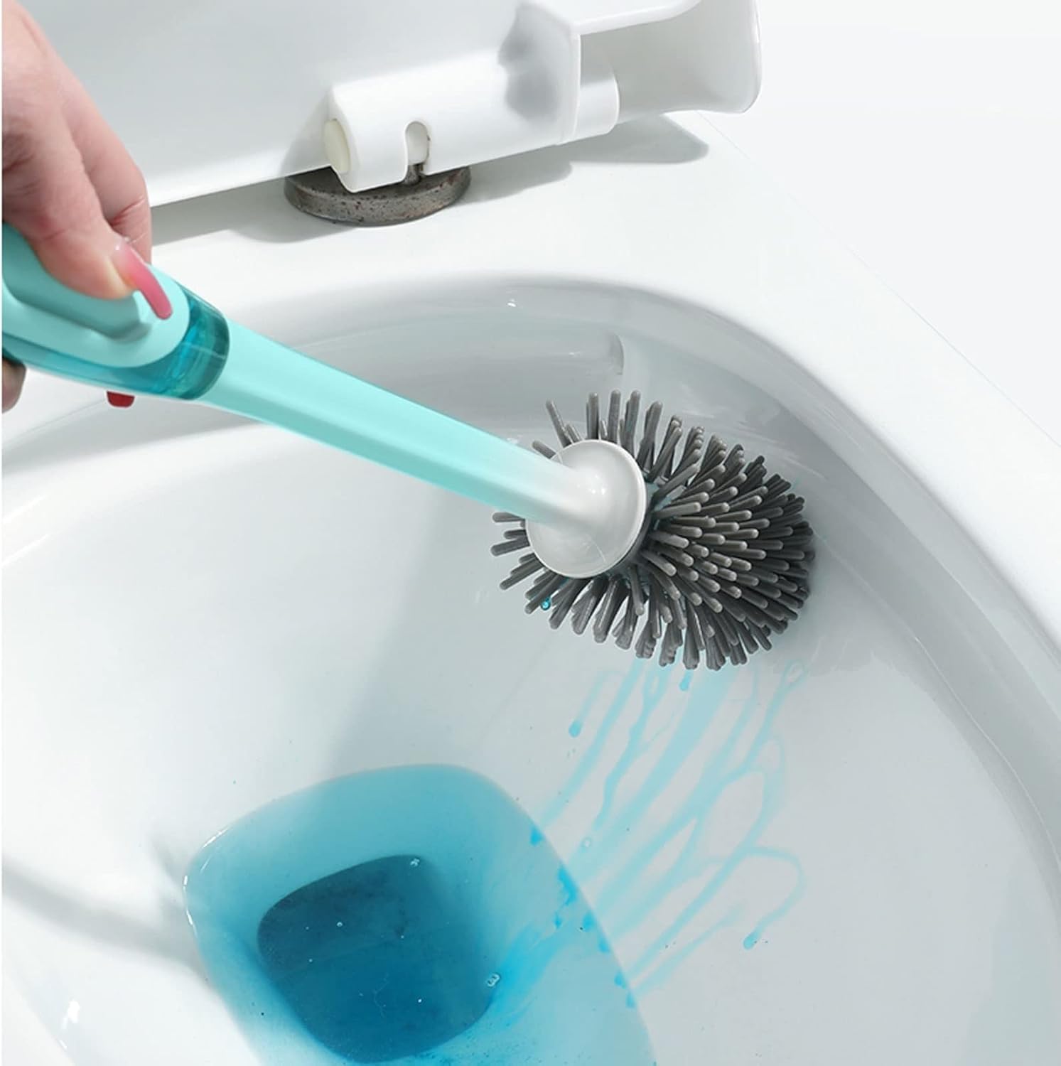 Toilet Brush Holder Toilet Brush,Bathroom Toilet Brush Sturdy Toilet Bowl Brush Set for Bathroom Storage Deep Cleaning Toilet Long Handle Cleaning Brush Toilet Brush Holders
