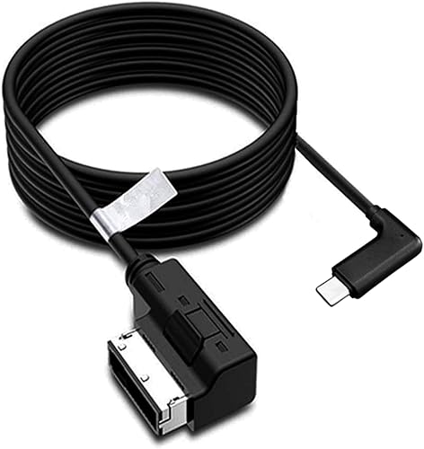 Litematiria - Adaptador auxiliar MDC tipo C, interfaz de audio de música 2 en 1 para automóvil, compatible con Mercedes Benz para 15, 15 Plus, 15