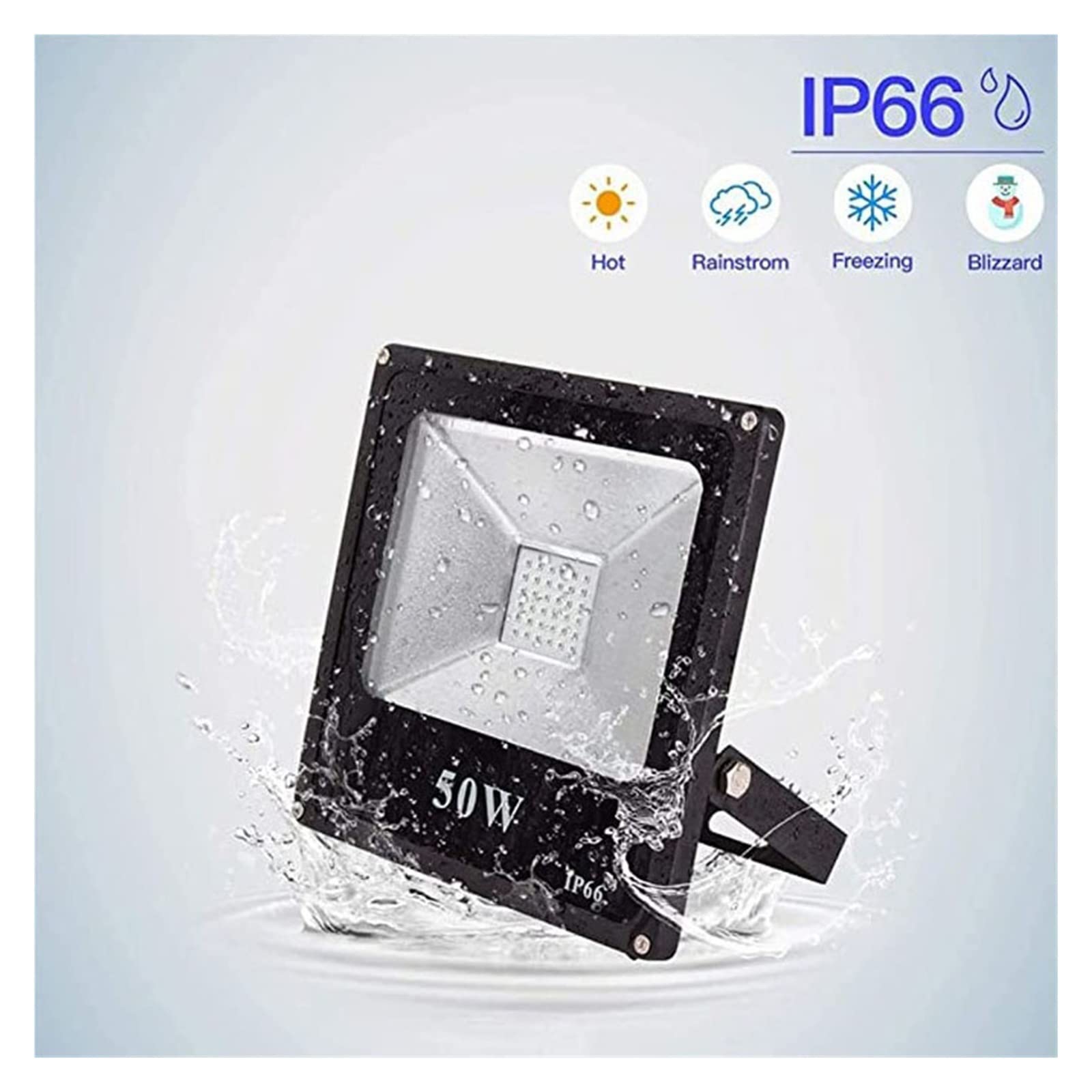 Światła sceniczne UV LED Flood Light IP66 Wodoodporne żarówki Blacklight świecące w ciemności Impreza na przyjęcie Urodziny Ślub StageLighting,Niezrównana luminescencja(50W)