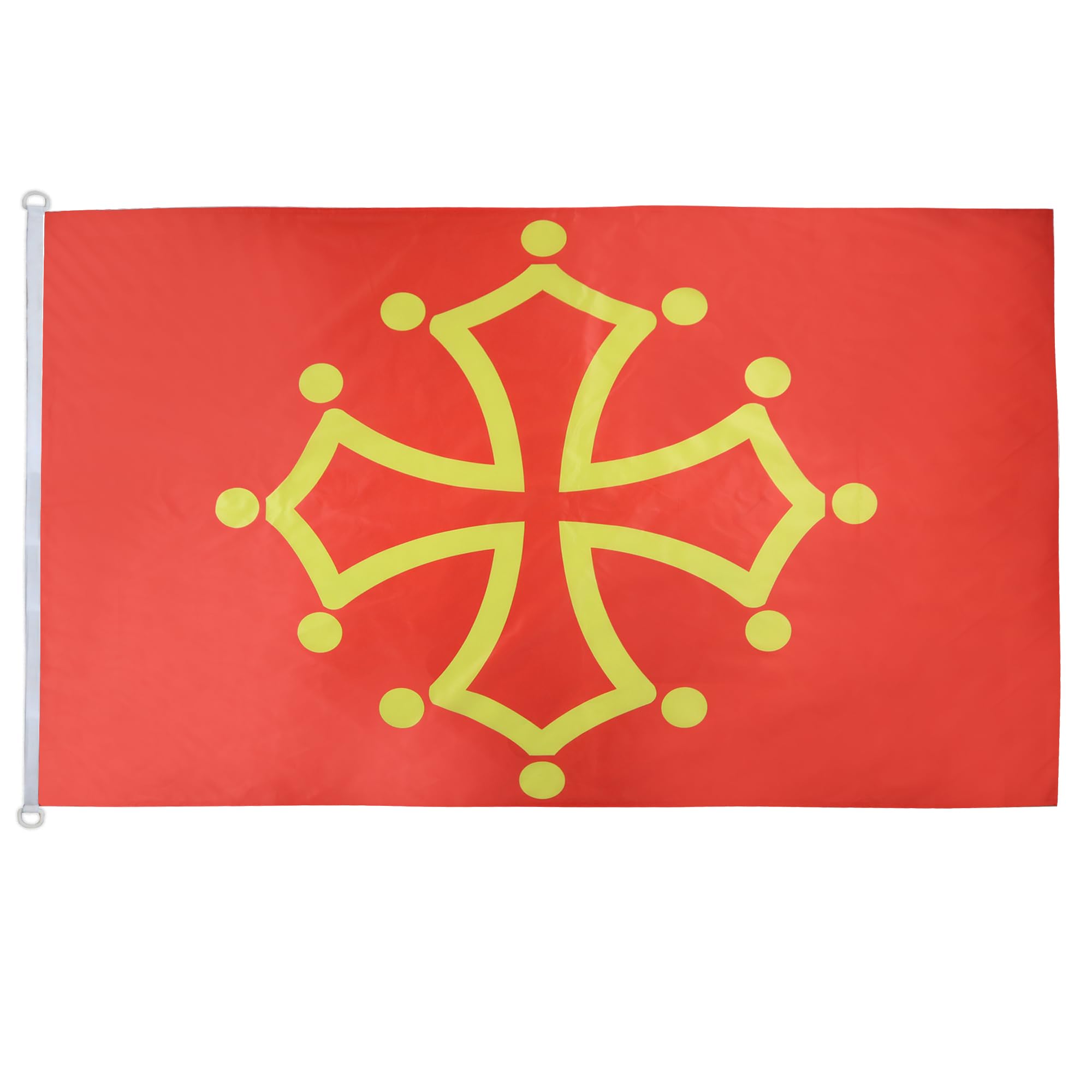 Drapeau Occitanie anti-déchirure 150x90 cm pour vents forts extérieur