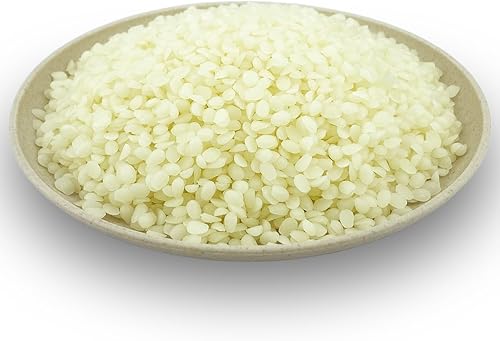 ReArt Gránulos de cera de abeja natural orgánica amarilla para hacer velas, piel de cera de abeja, cera de abejas a granel para hacer lociones,