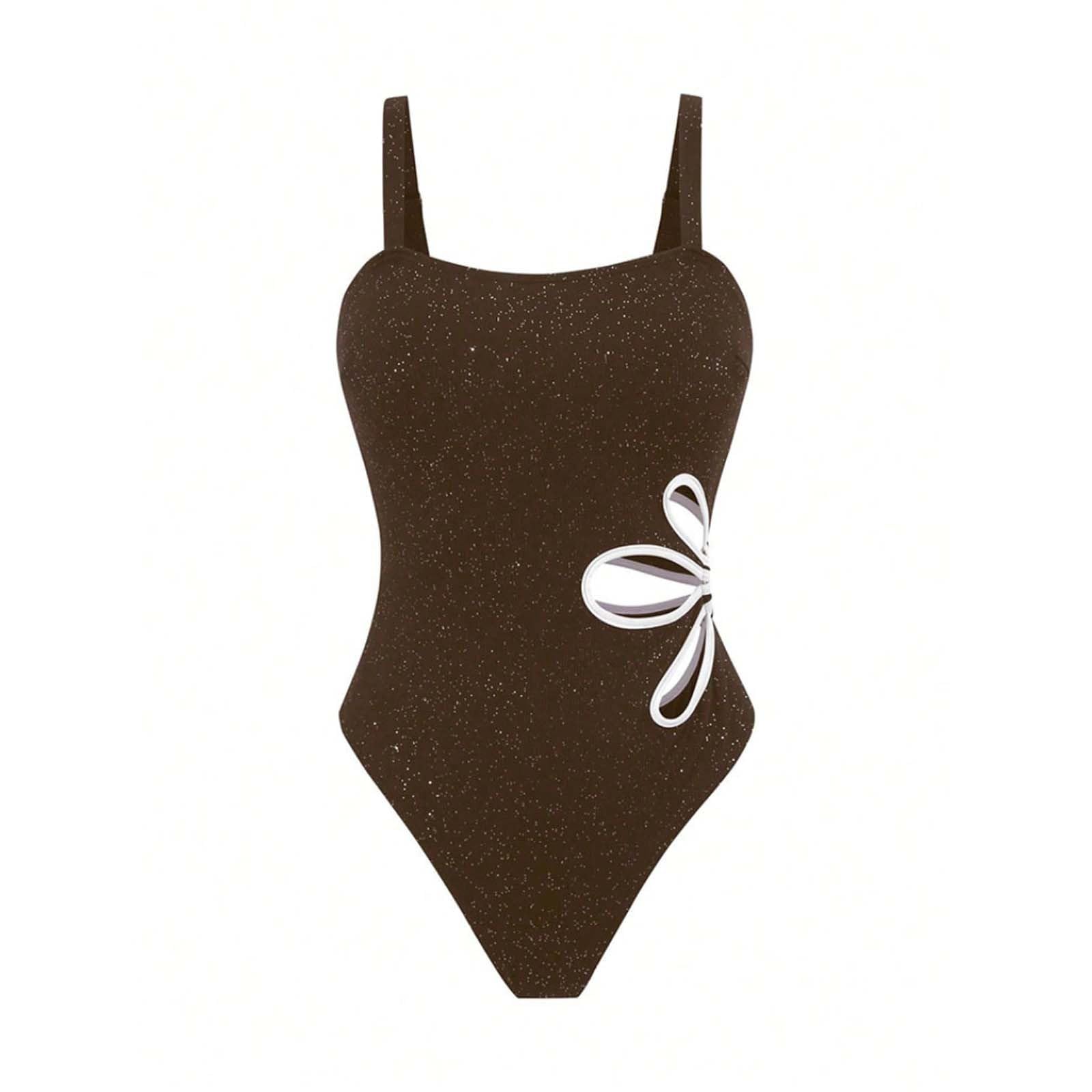 Generico Costume da Bagno, A Vita Alta Aderente con Design Sagomato E Schiena Scoperta., Facile da Indossare