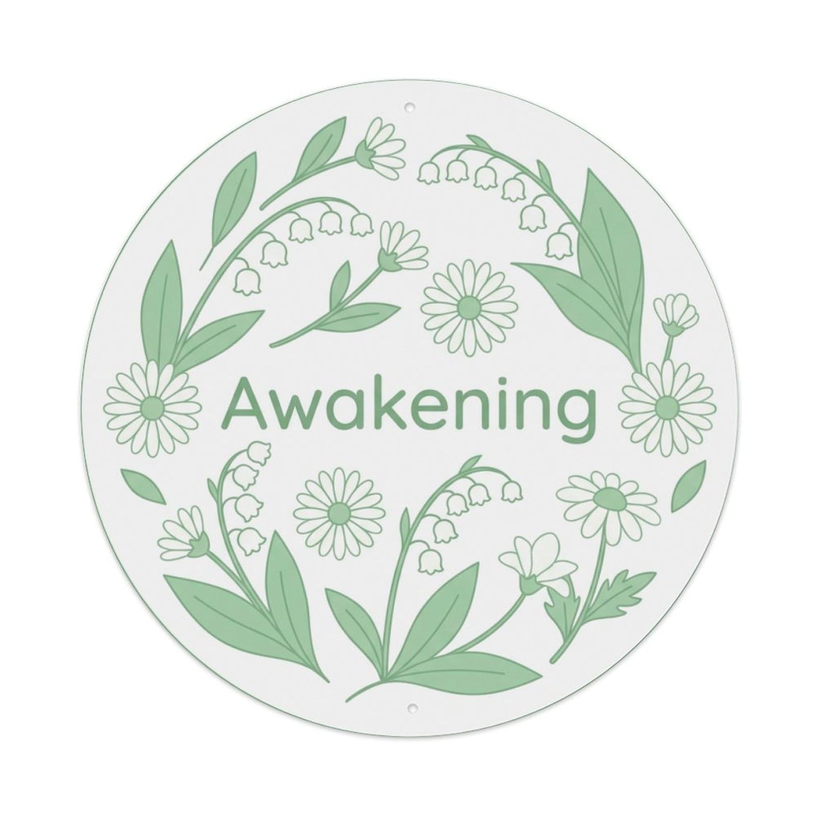 Fresh She Shed Floral Awakening Metal Tin Sign