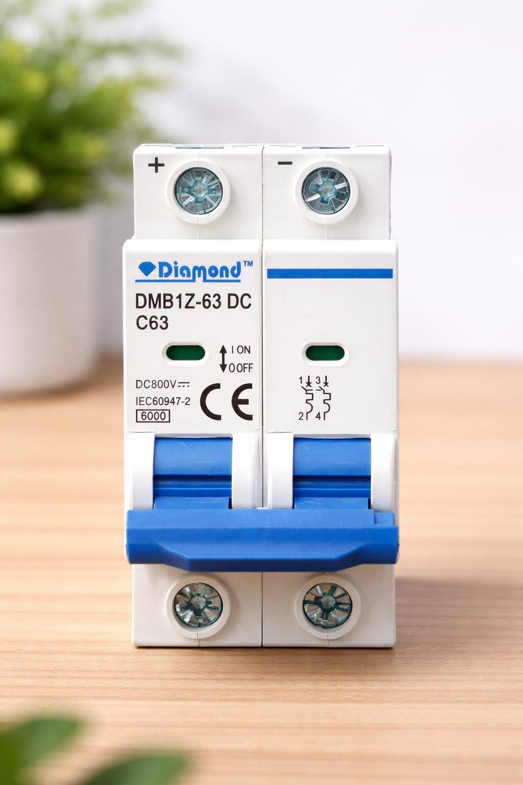 Diamond DC MCB 63Amp. 2Pole 800Volt | DC Miniature Circuit breaker C63 | DC Miniature Circuit Breaker for Solar PV, Battery & Industrial Applications.-picture-19