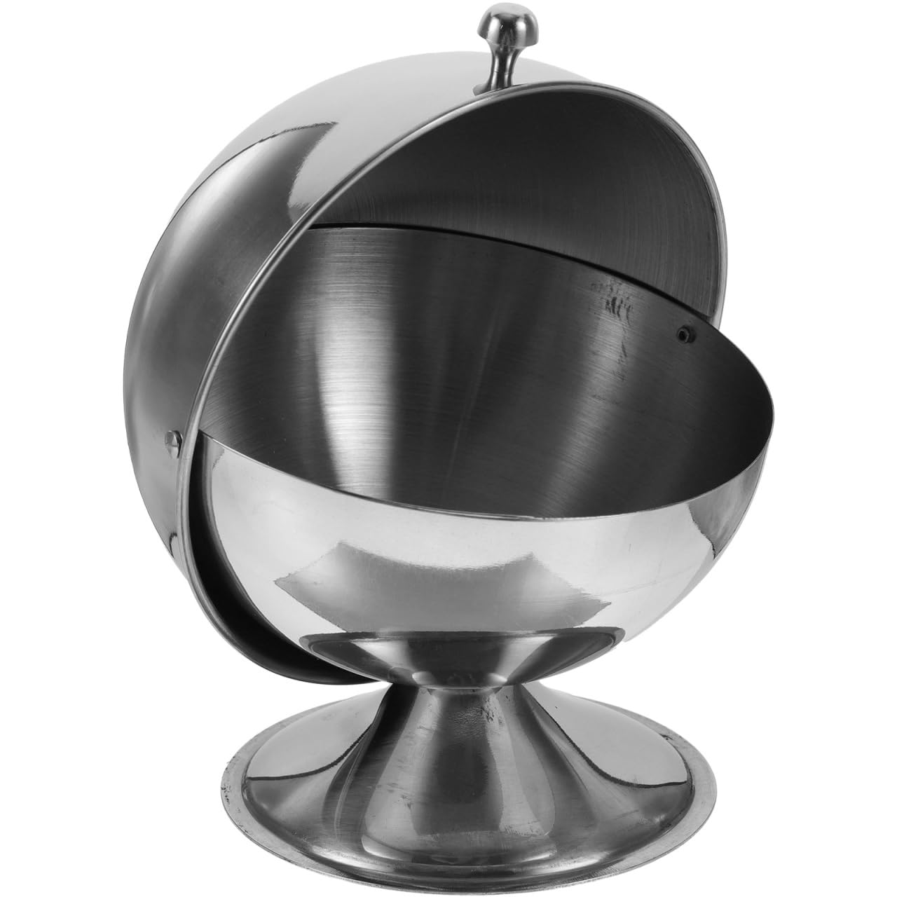 Azucarero de acero inoxidable con tapa superior enrollable, tarro de condimentos de cocina, recipiente hermético para encimera, di