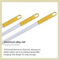 Vista 4 de Trapeador de cuerda con extremo de bucle, trapeador industrial comercial resistente con reemplazo de cabezal de fregona adicional, poste de aleación