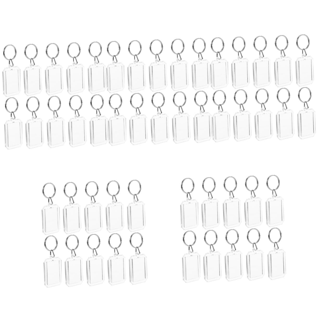 FOMIYES Schlüsselanhänger Rohlinge Diy Bilderrahmen Schlüsselanhänger Für Kreative Handtaschen Dekoration Tragbar Langlebig Transparent Für Designs