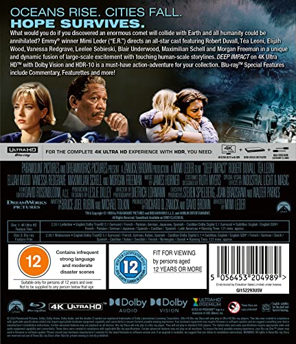 Deep Impact 4K UHD Blu-ray soluciona la restricción de región en discos 4