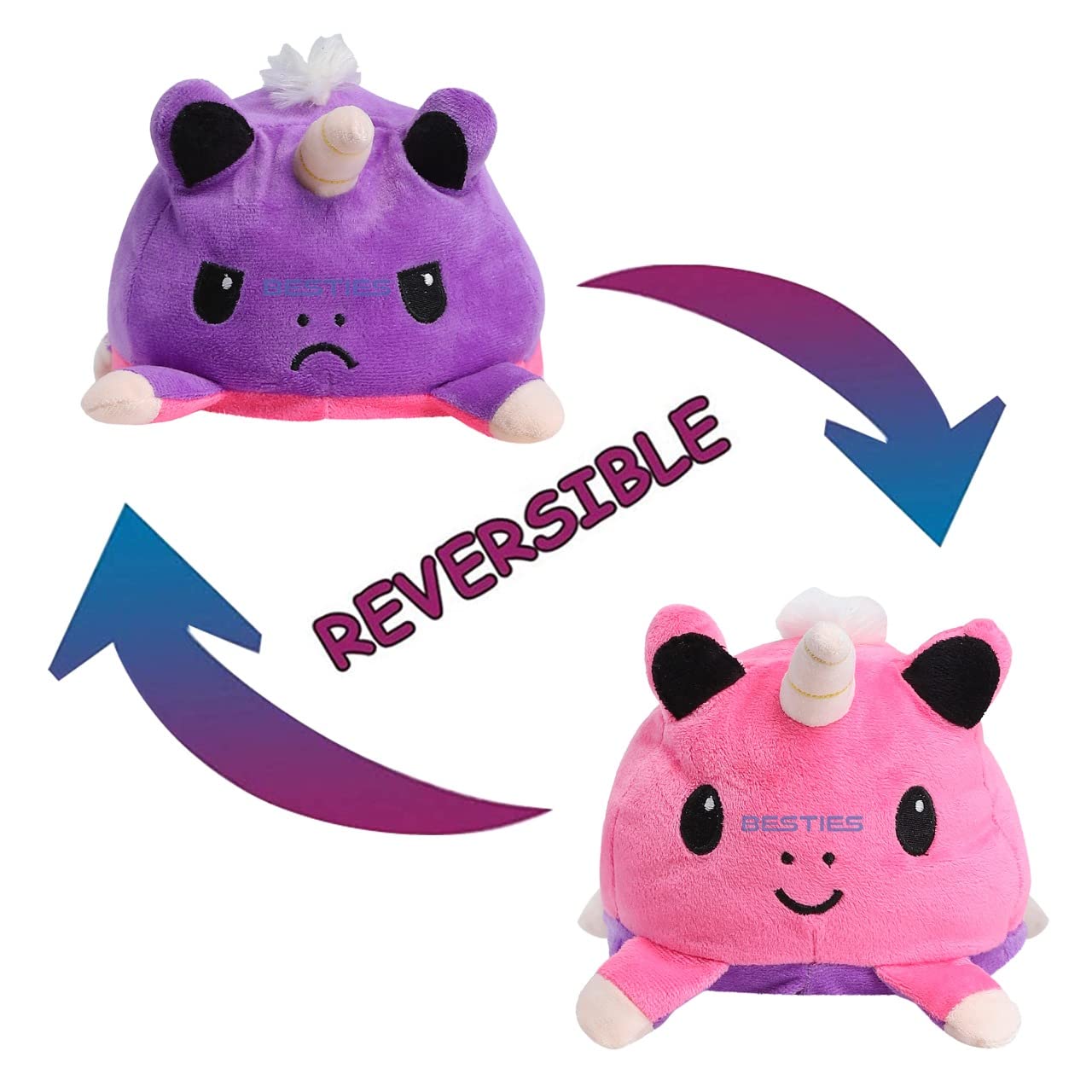 BESTIES Reversible Unicorn Plush Soft Toy Cute Kids Animal Home Decor Boys/Girls/Unisex (28 Cm, Reversible Unicorn) (B09MDHVP1X) Amazon Price History, Amazon Price Tracker