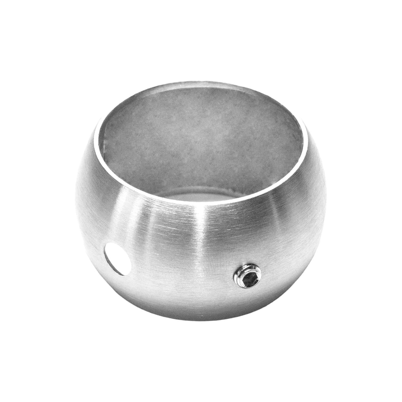 PRIOstahl Kugelring Handlaufhalter Rundrohr Stütze Halter Rohrhalter Ring Handlaufstütze - 6 x Ring Ø 42,4mm für Handläufe Treppengeländer Geländerbau Balkon Terasse aus Edelstahl V2A