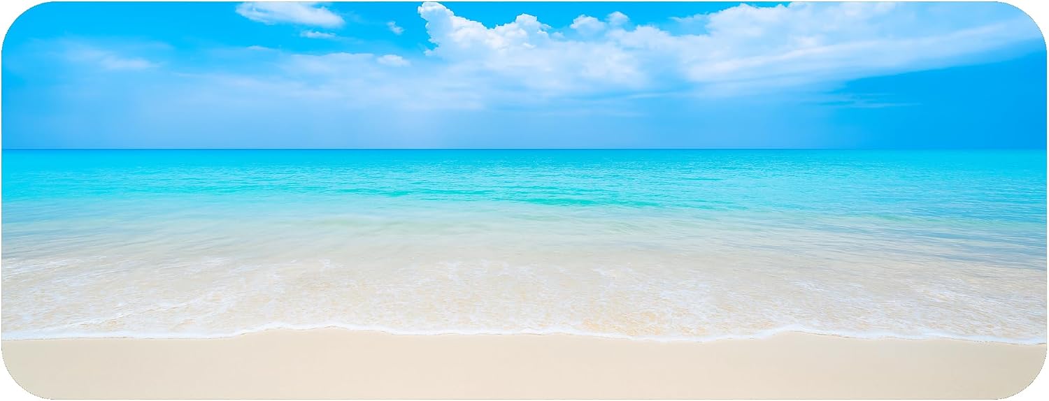 Gaming Mouse Coastal Shoreline Waves Sandy Beach Theme Pad Gamer Mouse Pad Mat Mousepad for Desk Computer Laptop PC Desktop Home or Office Gift GM37