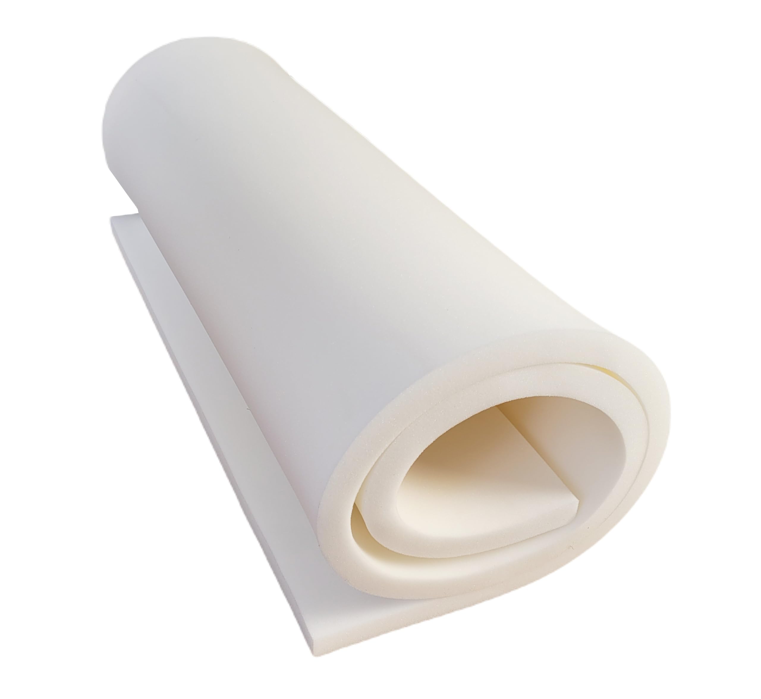 All4All Mousse pour Rembourrage - Matelas - Éponge pour canapés, assises - Haute densité - 90x200x5cm - Mi-Dure D 25/44