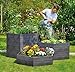 Produktbild Yerd Ergo Hochbeet-System, 5 Jahre Garantie, Made in Germany (6 x Höhe 25cm Ø 110cm)