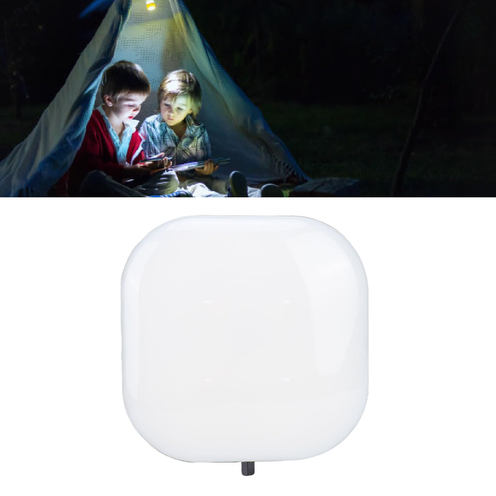 RiToEasysports Linterna de Camping Inteligente RGB Recargable con Sincronización de Música, Luz Colgante Portátil para Tienda de Campaña para Actividades Al Aire