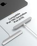 Magnetic Wireless Charger for iPad 10th Generation, iPad (A16) Only, 18W Fast Charging Smart Connector Alloy Wireless Charging Pad with USB-C Cord Cable