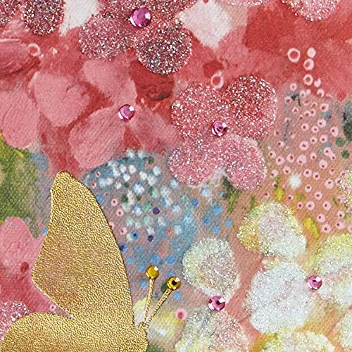 Miniatura 4 de NIQUEA.D Tarjeta de Feliz Cumpleaños, Flores y Mariposas Hermanas (NB-0023), (5" x 7") Vertical