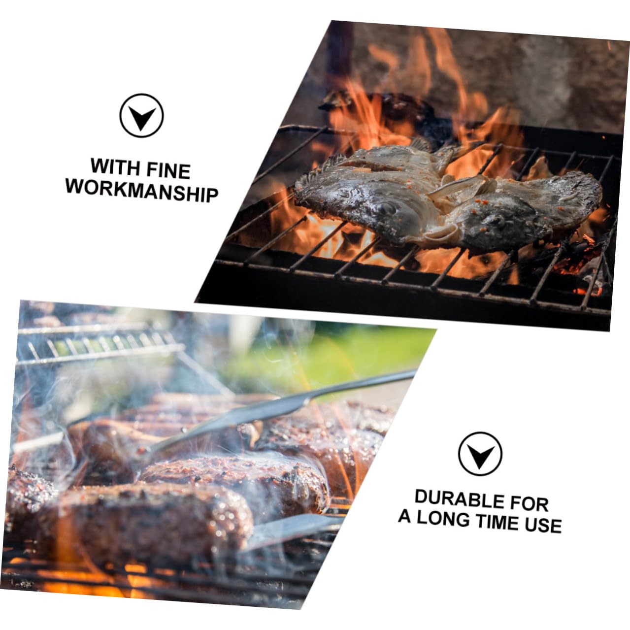 Stalowe Szczypce Do Drewna Opałowego i Węgla z Drewnianą Rączką Trwały Zacisk Do Zewnątrz Praktyczne Narzędzie Bbq i Podawania Potraw