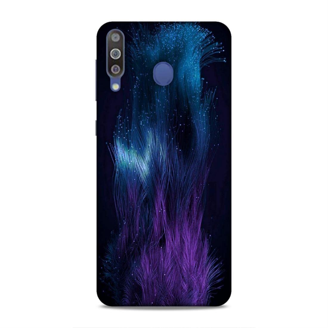 LETAPS Printed Mobile Back Hard Case Cover for Samsung Galaxy A50 / A50s / A30s (Black Love, Stars, Feather A)