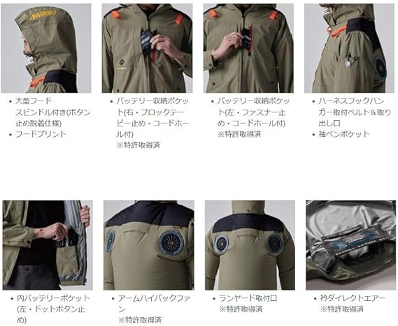 バートルフルセット　写真追加しました Amazon.co.jp: [エアークラフト] すぐ使えるフルセット！ BURTLE