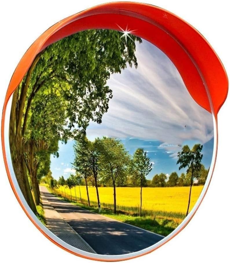 Round Convex Safety Mirrors for Traffic and Warehouse Blind Spots 30cm