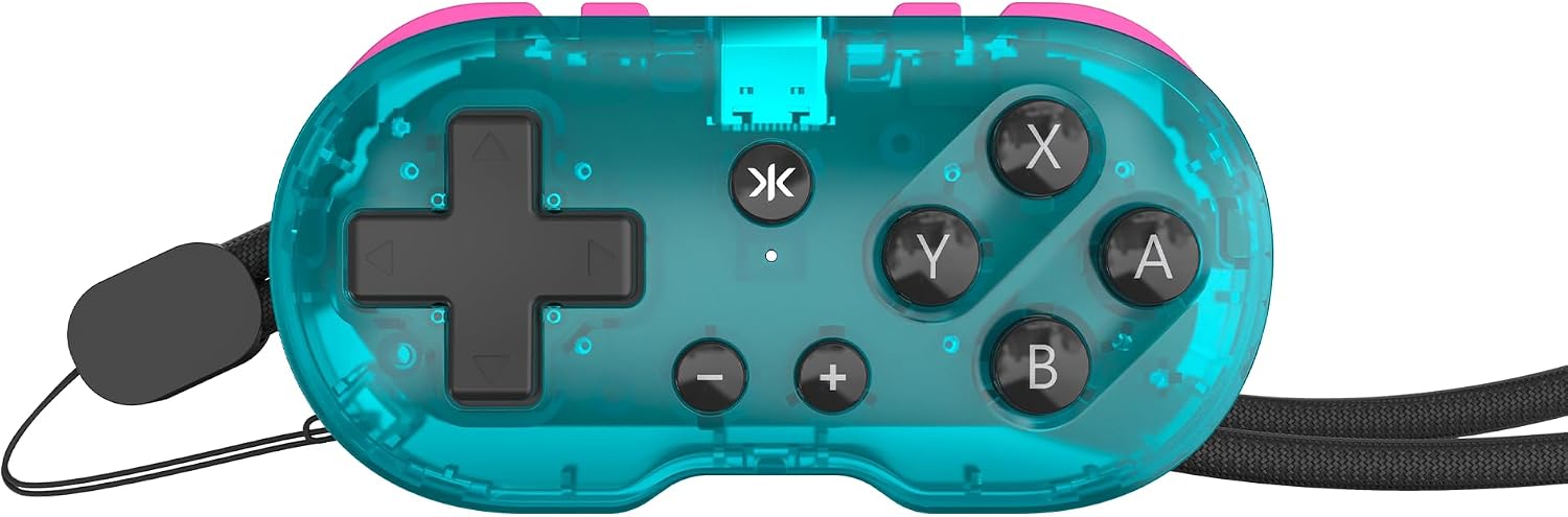 CRKD ATOM - Collectible Keychain Controller for Nintendo Switch, PC, Mac, Mobile and Smart TV (Glacier Blue)