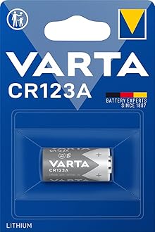 4 Pcs of batteries Varta CR123A 3V Lithium Battery