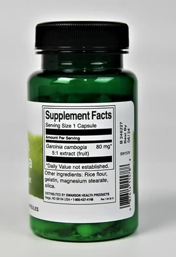 Miniatura 3 de Swanson Garcinia Cambogia 51 Extracto 80 Miligramos 60 Cápsulas
