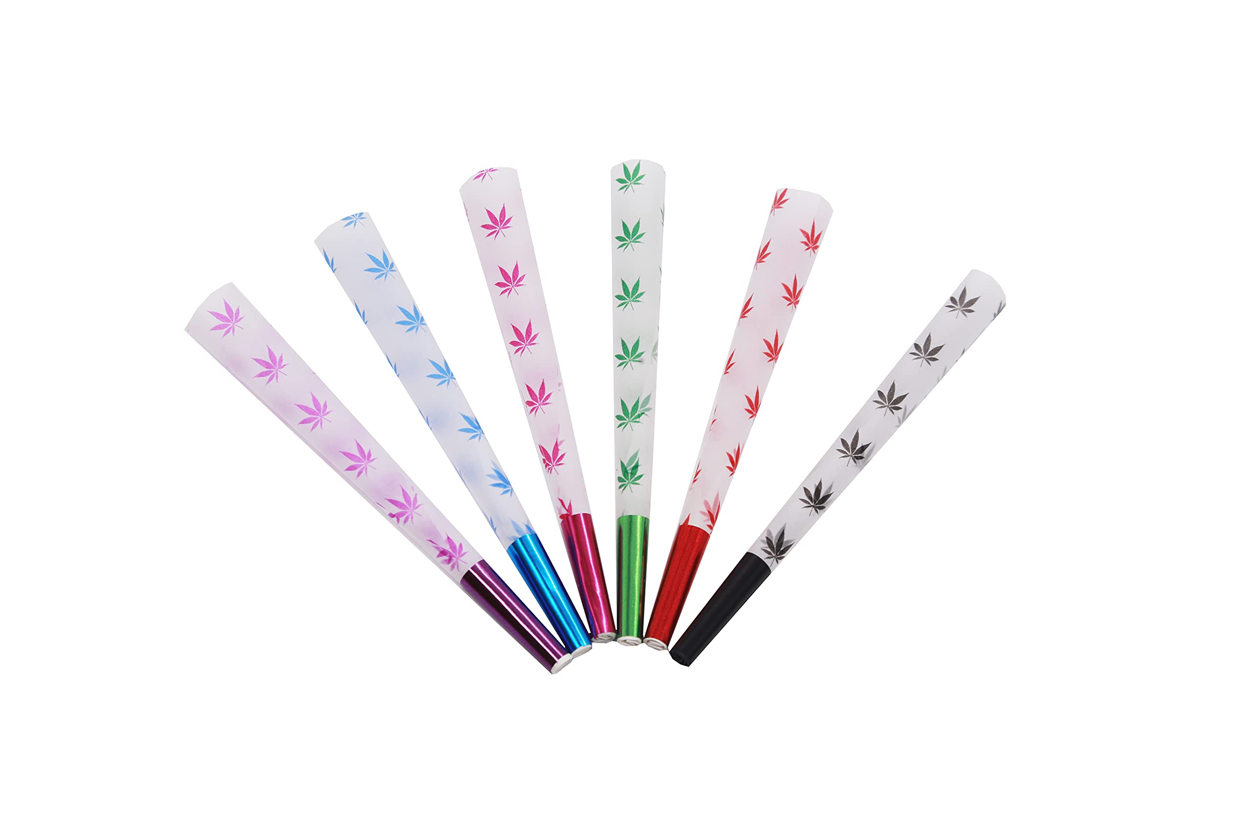 Colors Rolling Papers- 6 Colorful Cones,Wraps (Flowers, 2 Pack)