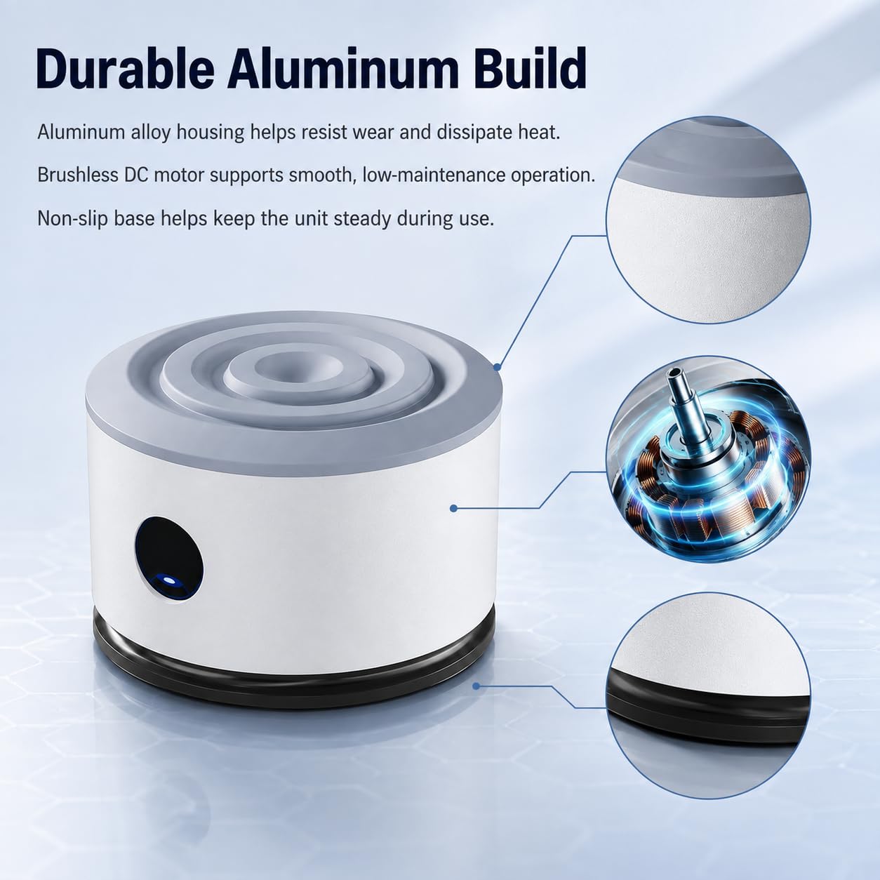 Mini mezclador Vortex, capacidad de 50 ml, 4000 RPM con órbita de 4,5 mm
