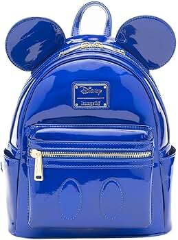 Loungefly ポルカ　ミニーちゃん　ブルー　ドット　リュック　バックパック loungefly】 ディズニー ミニーマウス ドット ミニリュック