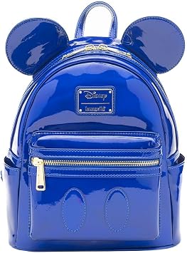 Loungefly Disney Mickey Mini Backpack, Blue Oil Slick