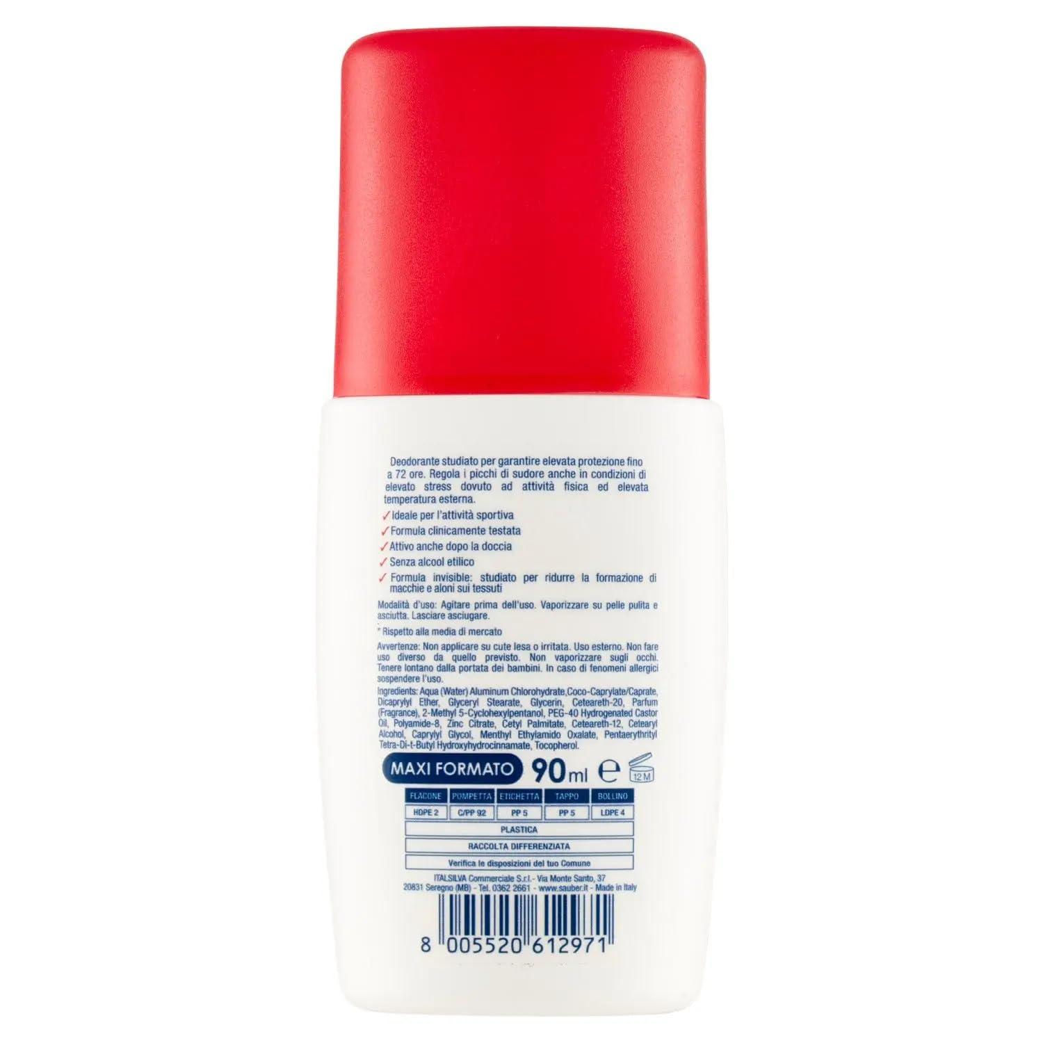 12 deodoranti puliti DeoActive Sport & Stress Deodorante Vapo No Gas Deodorante – Particolarmente adatto in caso di sudorazione eccessiva, 90 ml + portachiavi Beni Culinari