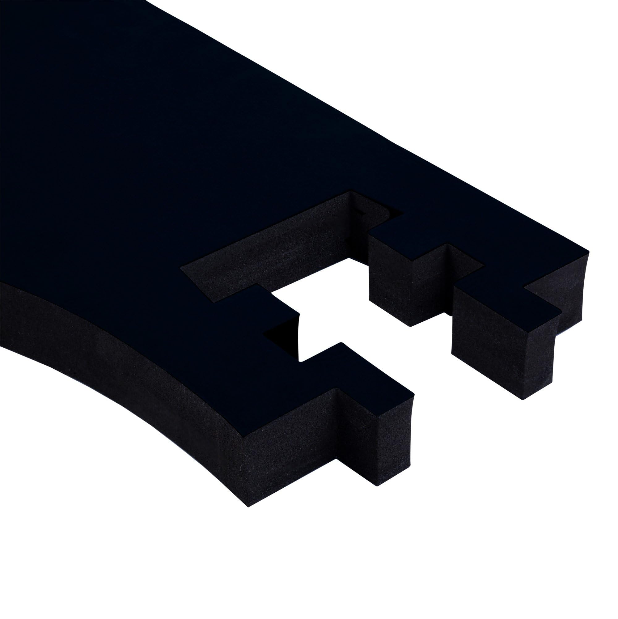 KOTO – Protezione per Freccette (Surround) 4 Pezzi Quadrato Nero (13,5 cm), Protezione per Muro in Eva Durevole, Evita Danni a Pareti e Punte delle Freccette
