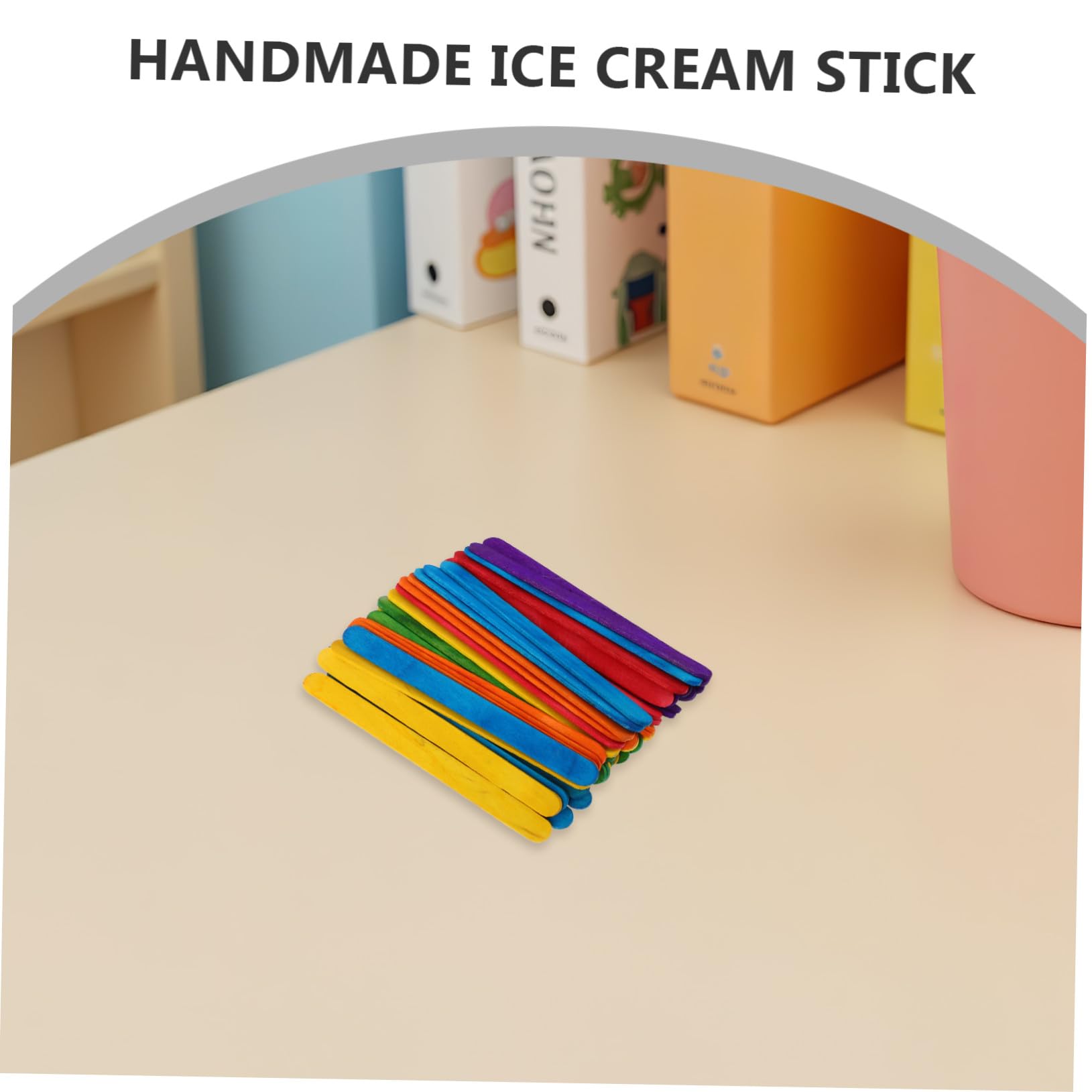 500 Palitos de Madera para Manualidades de Colores Palitos de Helado Seguros para Actividades Creativas Infantiles en Aulas y Proyectos Artesanales