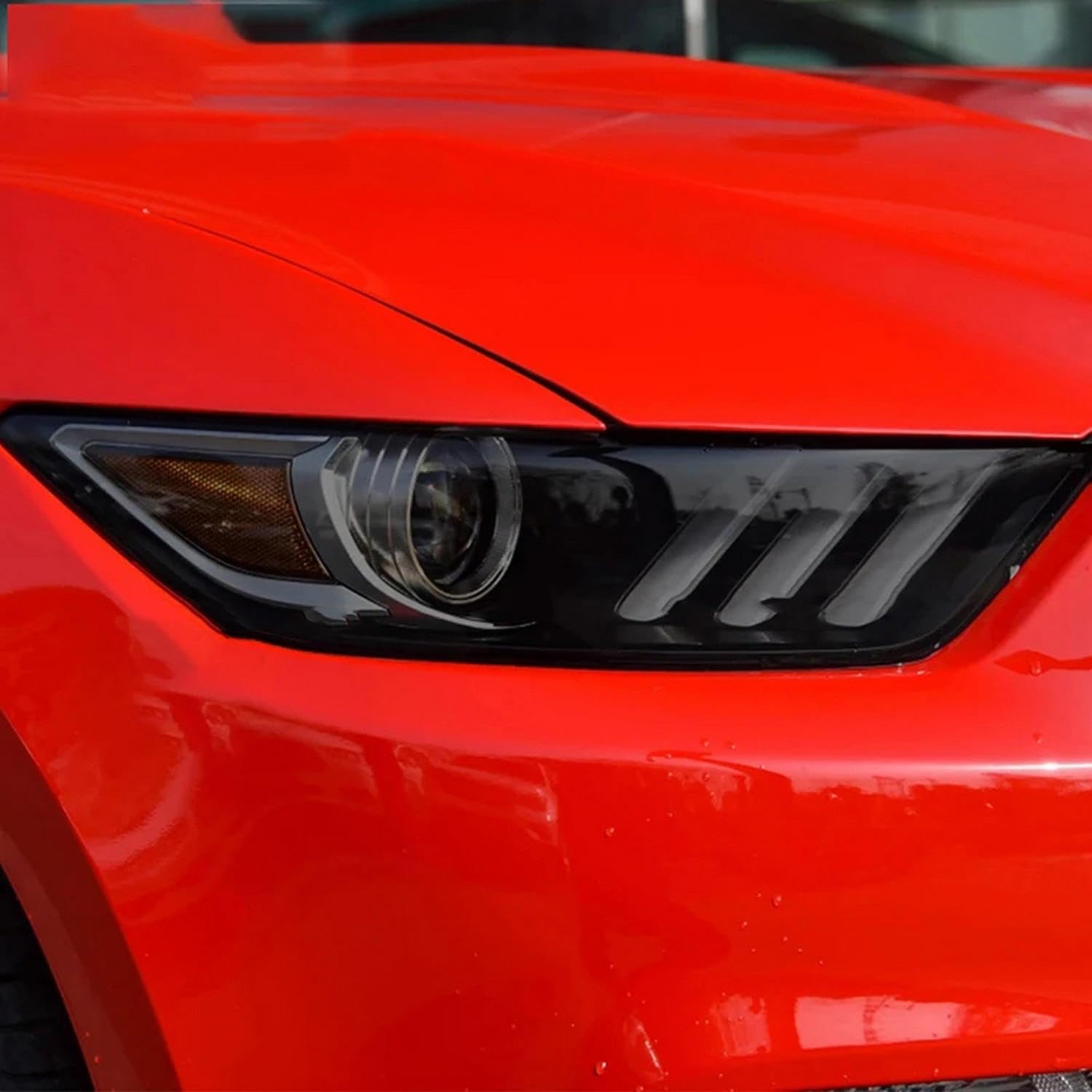 Film phare voiture Mustang 2015 autocollant noir pour route