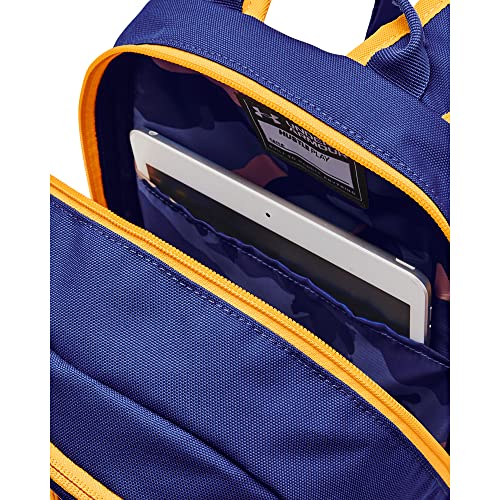 Under Armour Hustle Play Backpack, (486) Versa Blue/Rise/Bauhaus Blue, One Size Fits Most #TOP3