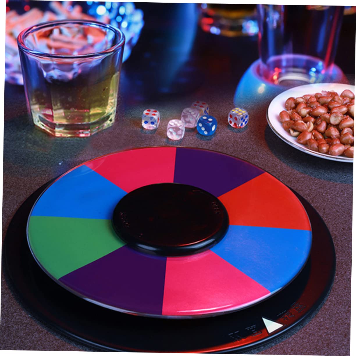 Homoyoyo 8/16 Slot Spinning Prize Wheel - Colorful Tabletop Roulette Wheel for Wheel of Fortune Games