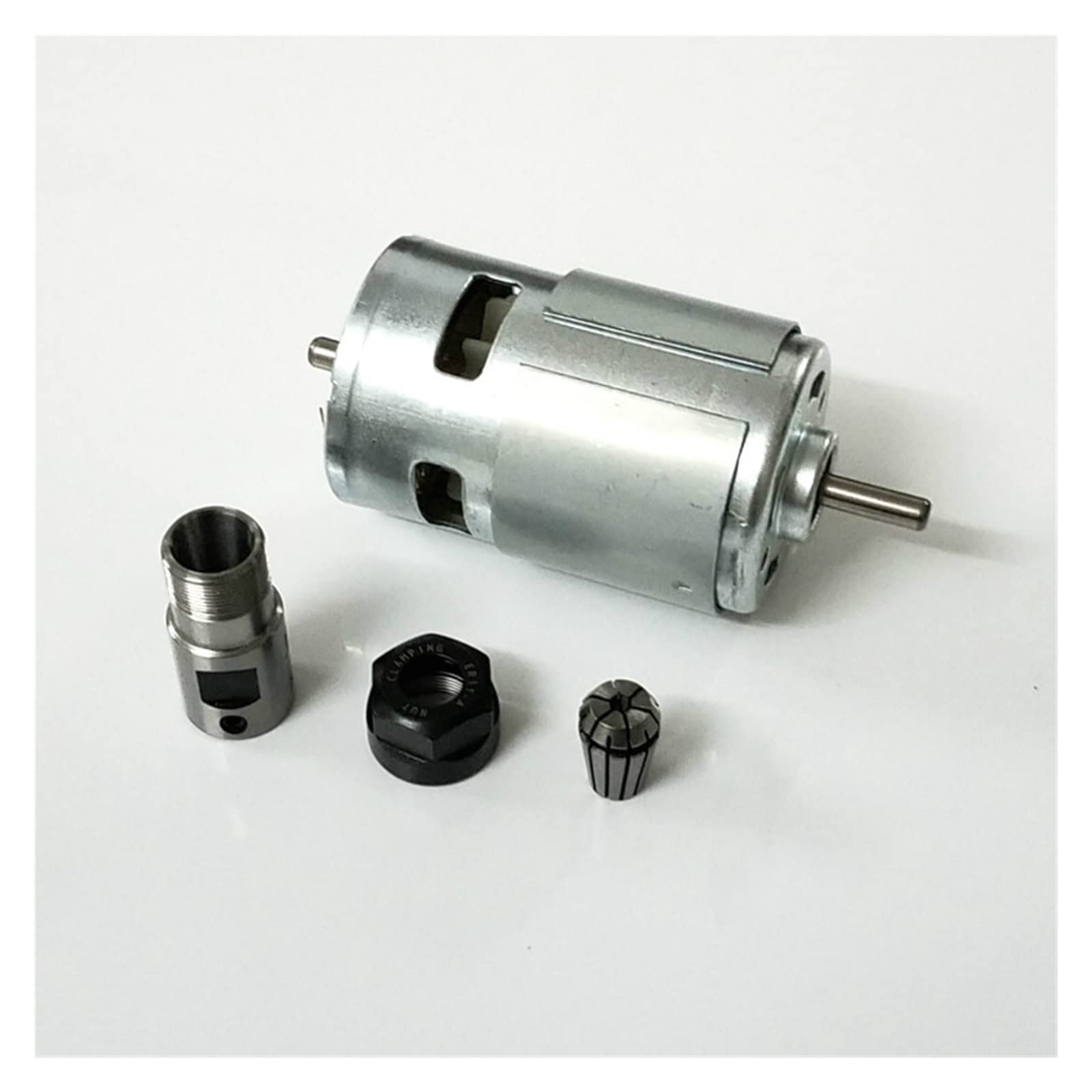 Motore mandrino, DC Motore 12-36 4000-12000 RPM Motore del mandrino con cuscinetti a sfera con ER11 Asta di estensione for CNC Macchina router(Option 1)
