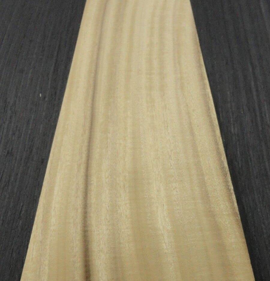 Laurel Wood Veneer 6" x 19" raw with no Backing 1/42" Thickness A Grade Quarter