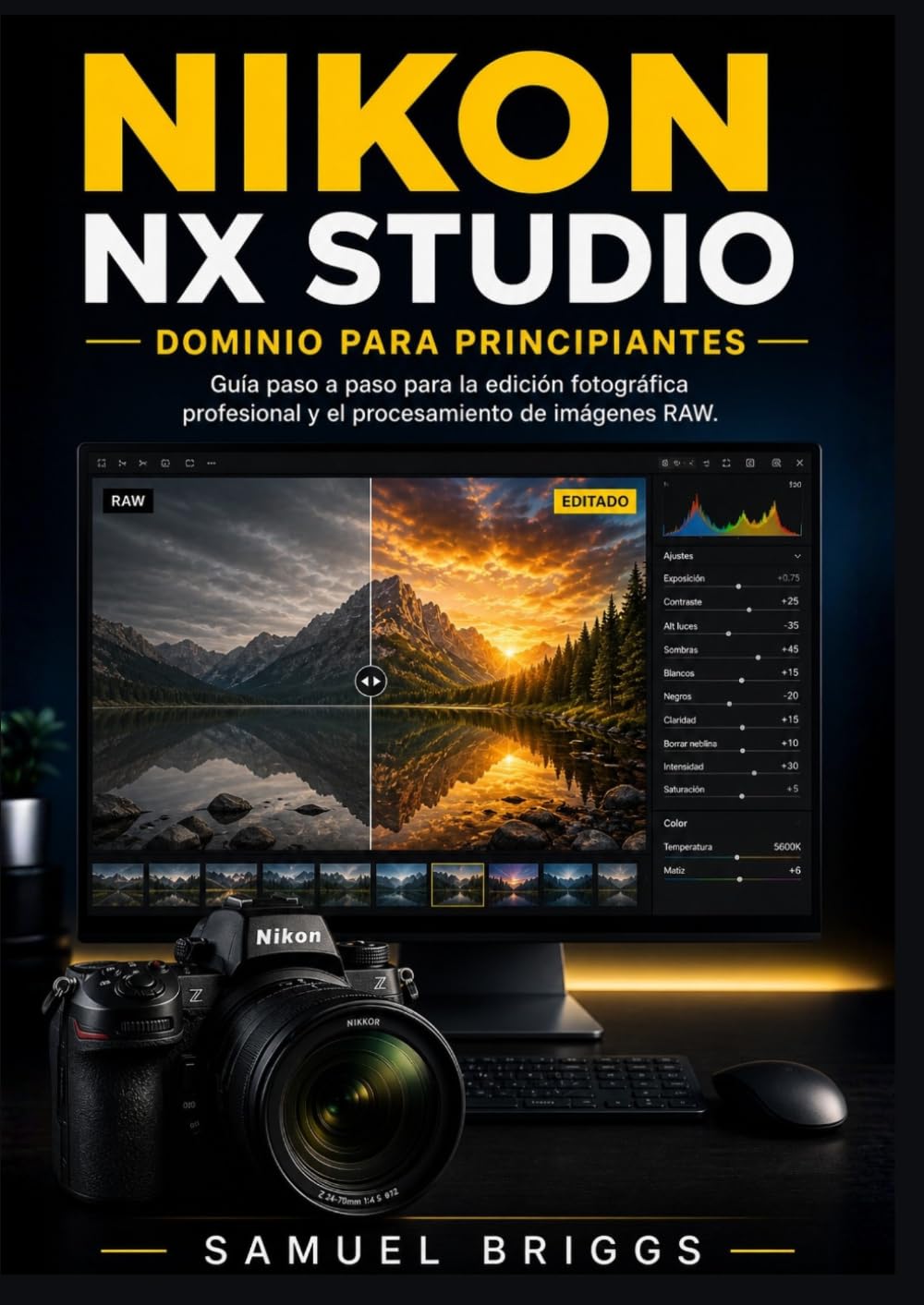 Nikon NX Studio Dominio para principiantes: Guía paso a paso para la edición fotográfica profesional y el procesamiento de imágenes RAW.