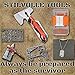 Survival Dog tag Tool Minus Driver That Contains The 5 Features to Help Survival Dog tag-5 Survival time of The Dog tag Size, Lures/Trap Lock × 2, Arrowhead, Hook × 2 STILVOLLE TOOLS (Black)