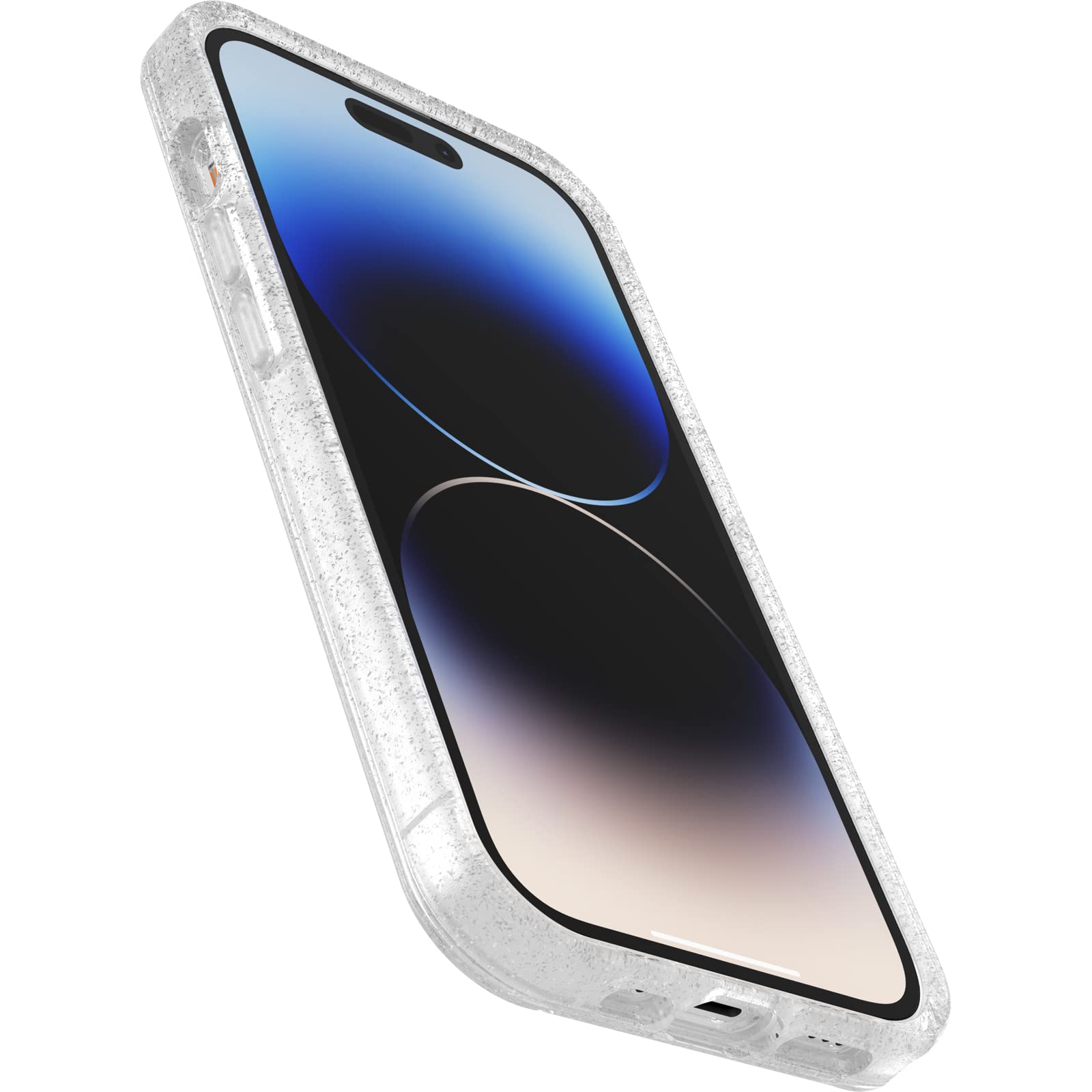 OtterBox Cover per iPhone 14 Pro Symmetry+ Clear per MagSafe, resistente a shock e cadute, sottile, testata 3x norme MIL-STD 810G, protezione antimicrobica, Stardust