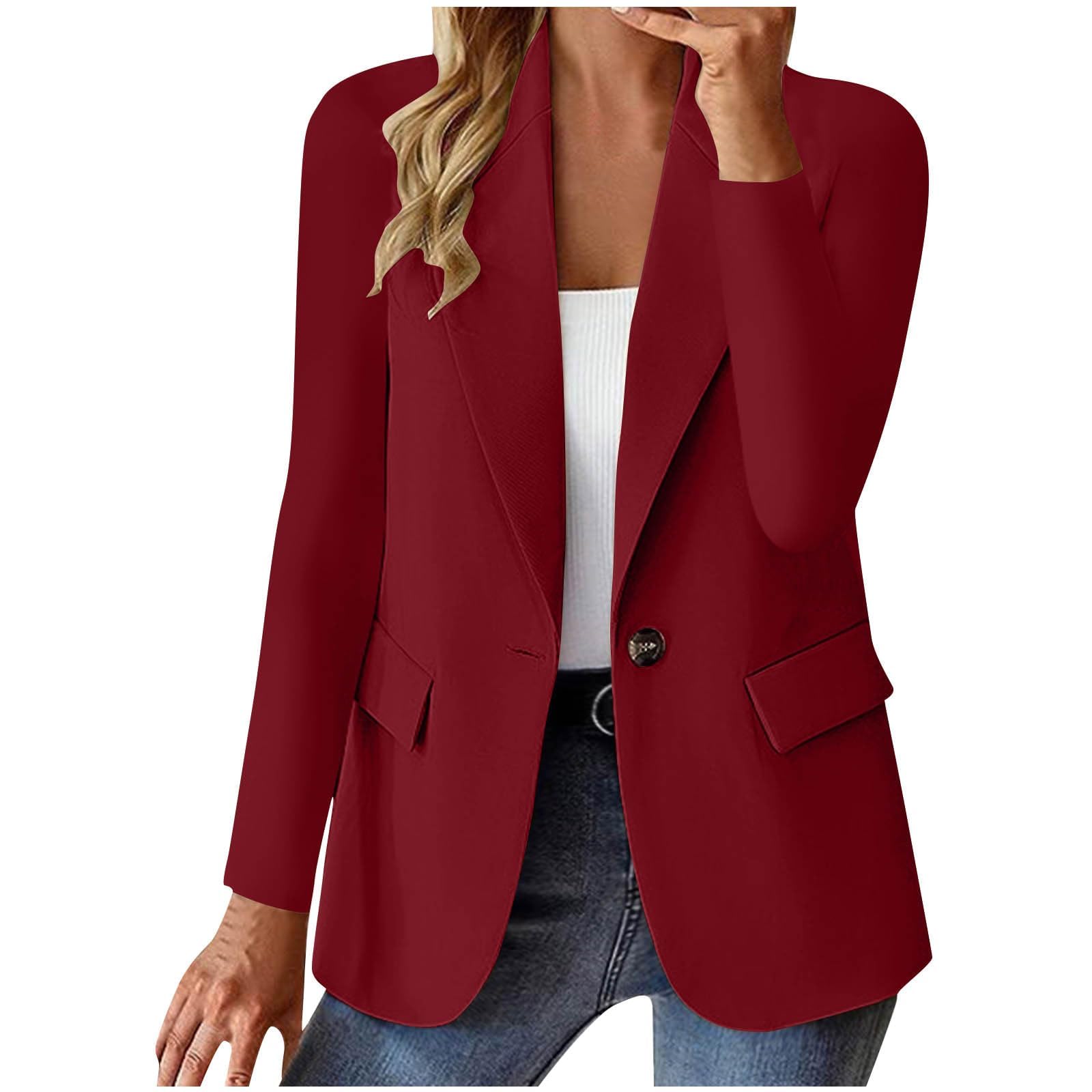 Suit Jackets for Women Business Casual Open Front Blazers Office Work Lightweight Coats Cardigan Suits
