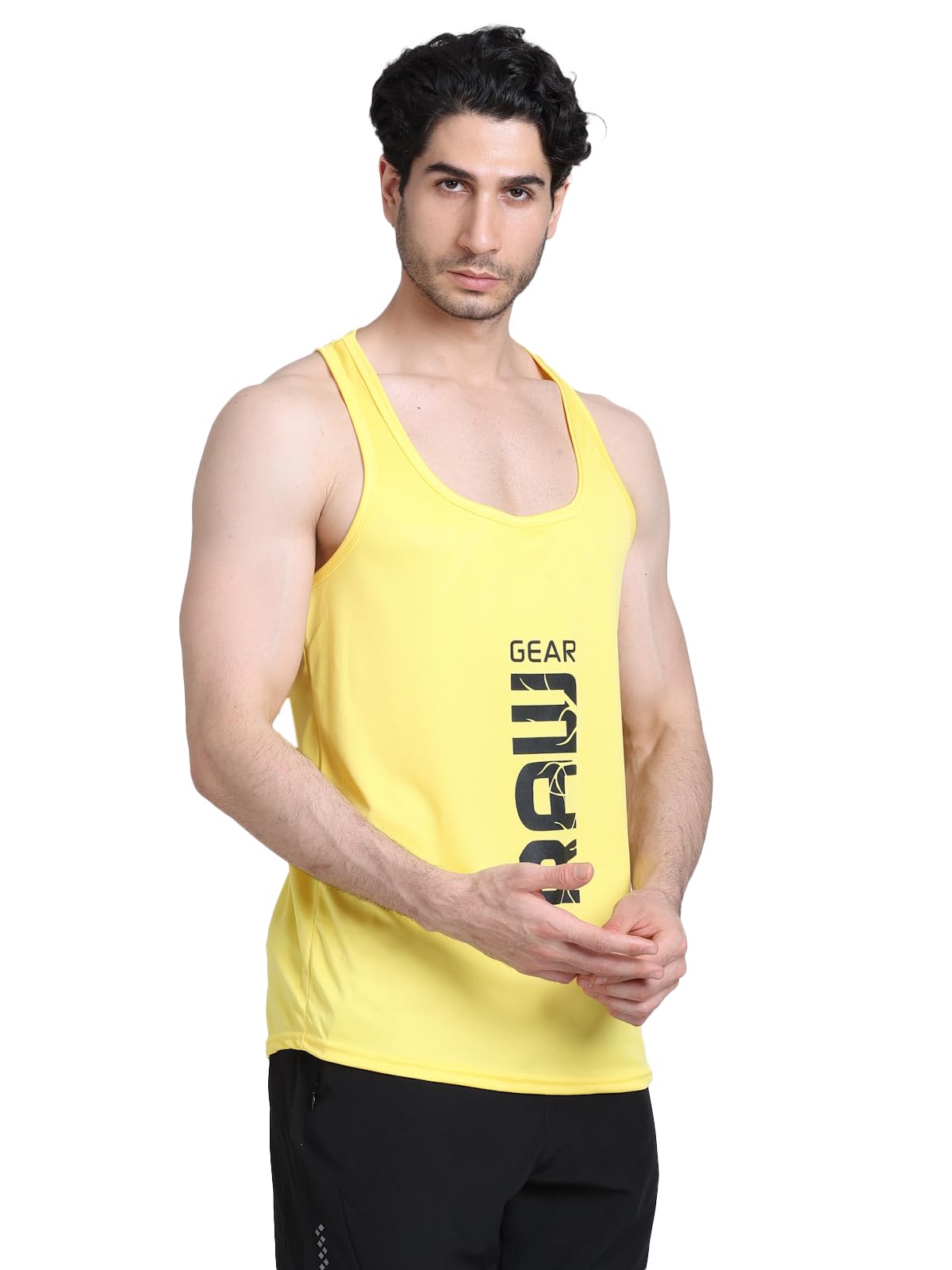 kyodo Men Cotton Vest Sando for Gym | Gym Vest for Men Workout | Gym Workout Baniyan | Workout Tshirts for Men Sleeveless | Printed Summer Tshirt for Men & Boys | Relaxed Fit | Gear-picture-14