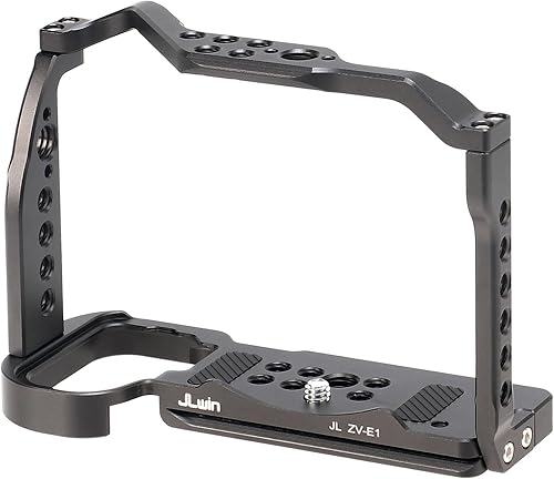 Jaula Foto4easy zv-e1 para cámara Sony ZV-E1, placa de liberación rápida para Arca-Swiss, orificios de tornillo de 14 y 38 pulgadas y riel NATO para