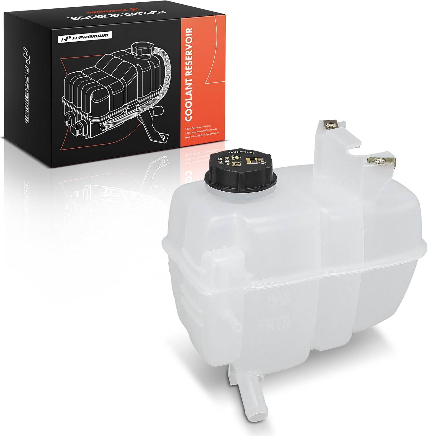 A-Premium Engine Coolant Overflow Recovery Reservoir Tank [with Cap] Compatible with Ford Ranger 2024 2.3L 3.0L, Bronco 2021-2024