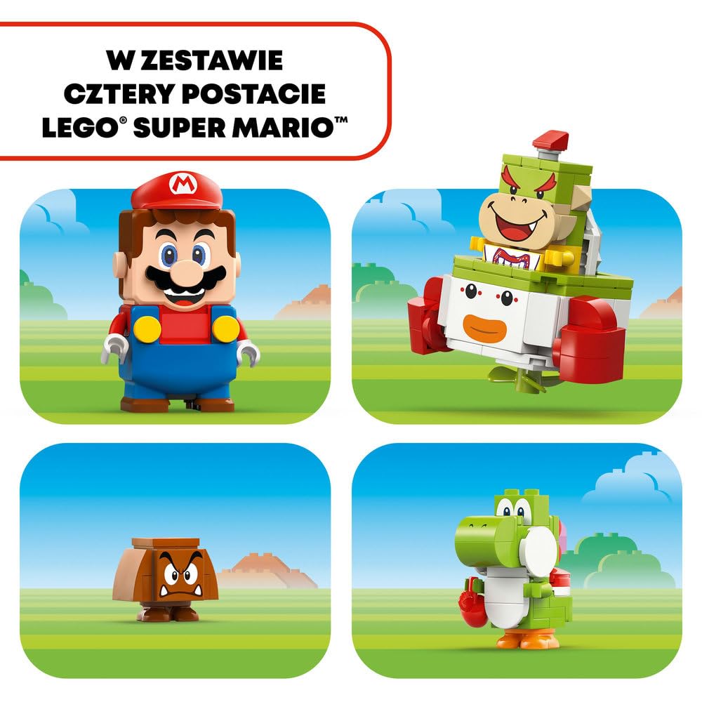 LEGO Super Mario Przygody z interaktywną figurką LEGO Mario 71439 | Zestaw klocków dla dzieci, figurka z gry, prezent dla fana Mario, interaktywna zabawka dla 6-latka, 218 elementów