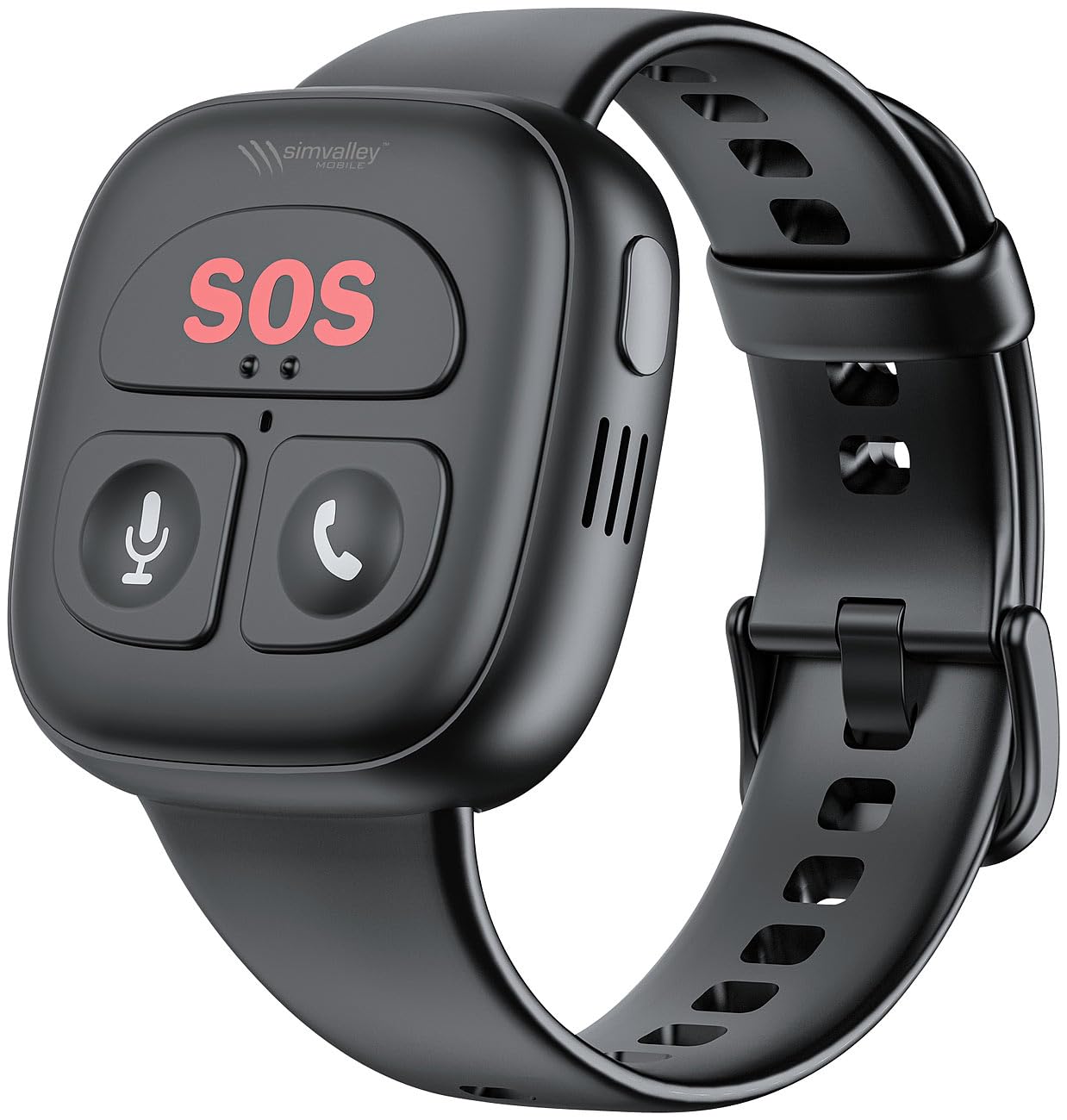 simvalley MOBILE Notruf Armband: 4G-Notfall-Armband mit Freisprechen, GPS, Sturz-Sensor, App, IP67 (Notfallarmband, Notfallarmband Senioren, Handy)