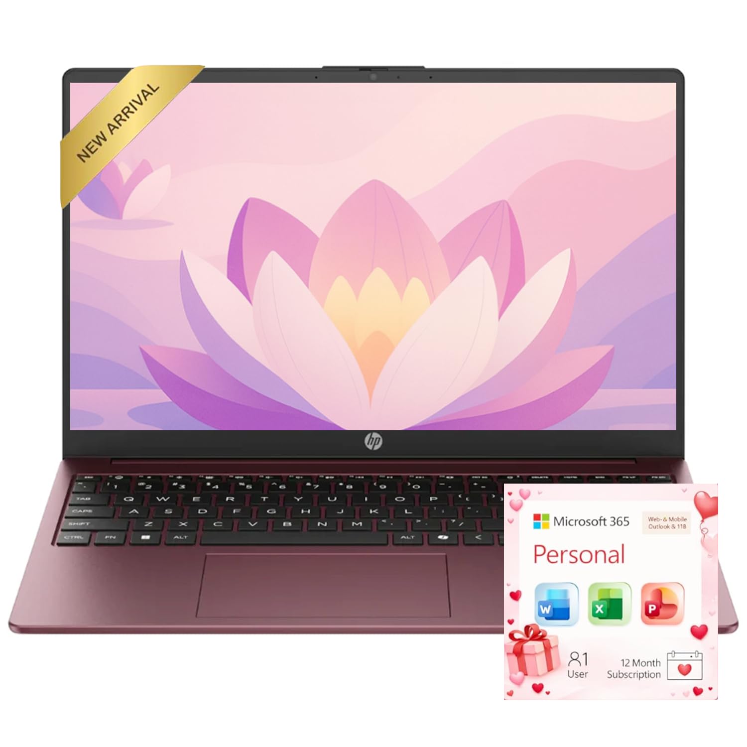 HP Ultrabook 15.6" Business Laptop Computer with Microsoft 365 • 2026 Edition • Intel 4-Core N200 CPU • 1.1TB Storage (1TB OneDrive + 128GB SSD) • Windows 11 • Copilot AI • no Mouse